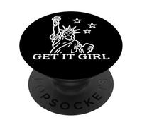 Get It Girl Statue de la Liberté PopSockets PopGrip Adhésif