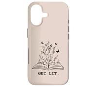 Get Lit Library Book Wildflowers Lovers Literature Teacher Coque pour iPhone 17