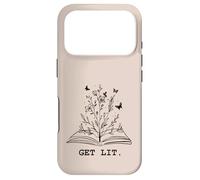 Get Lit Library Book Wildflowers Lovers Literature Teacher Coque pour iPhone 17 Pro