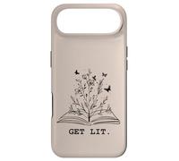 Get Lit Library Book Wildflowers Lovers Literature Teacher Coque pour iPhone Air