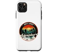 Get Lost Adventure Find Yourself Design de randonnée rétro au Coucher du Soleil Coque pour iPhone 11 Pro Max