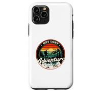 Get Lost Adventure Find Yourself Design de randonnée rétro au Coucher du Soleil Coque pour iPhone 11 Pro