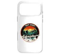 Get Lost Adventure Find Yourself Design de randonnée rétro au Coucher du Soleil Coque pour iPhone 17 Pro Max