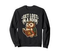 Get Lost in A Book Hibou Citation Library Lover Humour Bookworm Sweatshirt