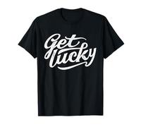 Get Lucky Stamped Scripty T-Shirt