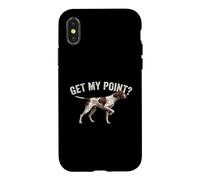 Get My Point - Chien de Chasse avec pointeur Anglais Coque pour iPhone X/XS