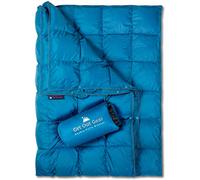 Get Out Gear Couverture de Camping Double Bouffante, compacte, légère et Chaude | Idéale pour l'extérieur, Les Voyages, Le Stade, Les Festivals, la Plage, Le hamac | Couette de Camping résistante à