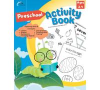 Get Ready For Preschool Activity Book! - Shapes, Numbers, Alphabet, Line Practice, Pre-reading Skills, Patterns & More! 72 Pages, Ages 3 to 4