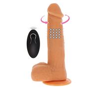 Get Real - Dildo VIBRADOR Con Bolas GIRATORIAS Natural