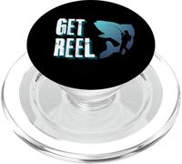 Get Reel - Big Fish pour Les pêcheurs, Graphiques d'extérieur des pêcheurs PopSockets PopGrip pour MagSafe