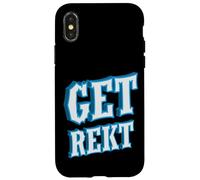 Get Rekt Funny Online Gaming Competitive Esports Gamer Coque pour iPhone X/XS