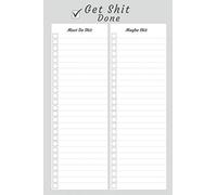 Get Shit Done: Funny Stocking Stuffers Fillers for Office Gifts Presents - To Do List Notepad for Christmas, Birthdays, Appreciation, Co-worker, Men, Women