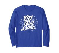 Get Shit Done T-Shirt Graphique Vintage rétro Manche Longue