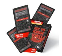 Get to know you - Le jeu de cartes Deeptalk Édition Spicy | Moins de conversations intenses et plus de conversations intenses pour chaque société | Jeu brise-glace - Jeu | avec 52 cartes à jouer de