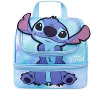 Get Trend 3D Disney Stitch Sac Isotherme Repas Enfant Fille, Double Compartiment Lunch Bag Isotherme avec Poignée et Fermeture Eclair, pour École, Sortie ou Pique Nique, Cadeau Fille (Bleu Stitch)