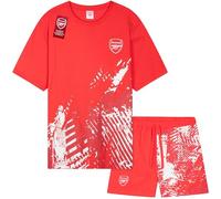 Get Trend Arsenal F.C. Ensembles de Pyjama Homme Court Été Pyjama Foot Vêtements de Nuit Homme Idée Cadeau Supporter (XL, Rouge Arsenal)