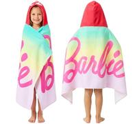 Get Trend Barbie Serviette de Bain avec Capuche Filles, 125x75cm, Coton Poncho de Bain Enfant, Douce et Absorbante Serviette de Plage Piscine,Voyage Accessoires, Ete Cadeau Fille (Multi Barbie)