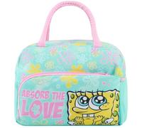 Get Trend Bob L'éponge Sac Isotherme Repas Fille, Lunch Tote Bag avec Fermeture Eclair, Porte Bouteille, Poignées et Poche Avant, pour École Sortie ou Pique Nique, Cadeau Fille (Multi SpongeBob)