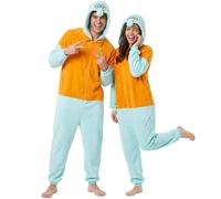 Get Trend Bob l'éponge | Sesame Street Combinaison Pyjama Adulte à Capuche | Pyjama Grenouillère Polaire avec Fermeture Eclair, Chaud Onesie, Pour Halloween, Cosplay ou Soirée Costume, Cadeau Adulte