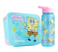 Get Trend Bob L'éponge Set Boite Repas et Gourde Enfant Fille, 1.75 L Bento Lunch Box avec Compartiments et 640 ML Sans BPA Gourde avec Paille, École ou Pique Nique, Cadeau Fille (Multi Toy Story)