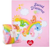 Get Trend Care Bears Couverture Polaire Enfant 130x150 cm, Plaid Doux pour Lit, Canapé ou Voyage, Décoration Chambre, Cosy Idée Cadeau (Multi Care Bears)