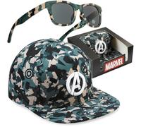 Get Trend DC Batman | Marvel Avengers | Tortues Ninja Casquette Baseball et Lunette de Soleil Protection UV, Ete Voyage Accessoires, Cadeau Garcon
