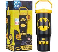Get Trend DC Comics Batman Gobelet Isotherme avec Paille et Couvercle 850ml