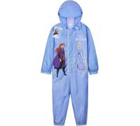 Get Trend Disney Frozen Combinaison de Pluie Fille et Tout Petit Imperméable avec Capuche Polaire Vetement de Pluie (3-4 Ans, Bleu Frozen)