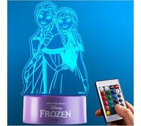 Get Trend Disney Frozen Veilleuse LED, Lampe USB Pile avec 16 Couleurs & 4 Modes, Table de Chevet et Bureau Lampe avec Luminosité Réglable (Multi Frozen)