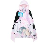 Get Trend Disney Minnie Mouse Serviette de Bain Enfant Peignoir Capuche Douche Poncho de Bain Enfant Absorbant Serviette Piscine Plage (Blanc/Rose Minnie Mouse, 3-7 Ans)