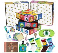 Get Trend Disney Pixar Calendrier de l'Avent 2026 Enfant, 24 Surprises | Compte à Rebours Noël avec Trousse Scolaire, Porte Badge, Mini Surligneur, Porte Clef, Chaussettes et Plus, Idee Cadeau Noel
