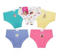 Get Trend Disney Princess Culottes Fille Coton Respirant Lot 5 Slips Enfants et Tout-Petits sous-Vêtements Douce (7-8 Ans, Multi Disney Princess Lot de 5)