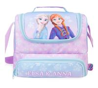 Get Trend Disney Reine des Neiges Sac Isotherme Repas Enfant Fille,Double Compartiment Lunch Bag Isotherme avec Sangle Réglable et Fermeture Eclair,École ou Pique Nique Cadeau Fille(Multi Frozen)