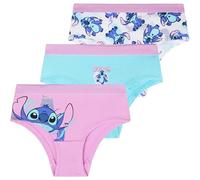 Get Trend Disney Stitch Culottes Fille et Ado Confortables Lot de 3 sous-Vêtements Respirant Culottes Coton Douces Cadeau Fille (11-12 Ans, Multi Stitch Lot de 3)