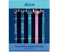 Get Trend Disney Stitch Stylos Effaçables Gel Angel Lot Stylo Bille de 5 Fournitures Scolaires Papeterie Encre Bleue Cadeau Fille (Stitch)