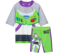 Get Trend Disney Toy Story Maillots de Bain Garçon 2 Pièces RashGuard à Manches Courtes Short de Bain enfant Plage Piscine Vacances (4-5 Ans, Multi Toy Story)