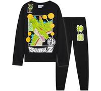 Get Trend Dragon Ball Z Pyjama Enfant Garçon 7-15 Ans, Loungewear Set avec Haut Long Manche et Pantalon, Cadeau Vêtement de Nuit (11-12 Ans, Noir Dragon Ball)