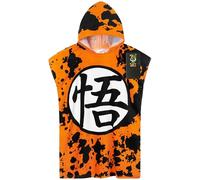 Get Trend Dragon Ball Z Serviette de Bain avec Capuche Peignoir de Bain Enfant et Ado Poncho de Bain Enfant pour Plage Piscine Vacances (Orange Dragon Ball, 9-14 Ans)