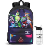 Get Trend Five Nights at Freddy's Sac a Dos avec Gourde Garcon, FNAF Fermeture Eclair Cartable et Gourde sans BPA 500ml, Cadeau Garcon (Multi FNAF)