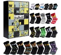 Get Trend Fortnite Calendrier de l'Avent 2026 Ados et Homme, 24 Chaussettes