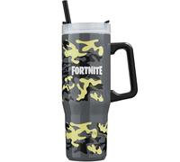 Get Trend Fortnite Double Acier Inoxydable Gobelet Isotherme 920 ml, Mug Isotherme avec Paille et Poignée, 42H Glace, 12H Froid et 8H Chaud, Sans BPA Gourde Sport ou Travel (Multi Fortnite)