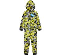 Get Trend Fortnite Grenouillere Adolescent Garcon Combinaison Enfant Pyjama Combinaison Polaire avec Capuche Idée Cadeau Gamer (7-8 Ans, Jaune Camo Fortnite)