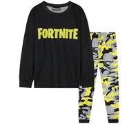 Get Trend Fortnite Pyjama Garçon et Ado, Ensemble 2 Pièces à Manches Longues, Tenue de Nuit et Maison, Cadeau Gamer (7-8 Ans, Jaune Fortnite)