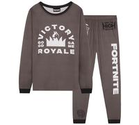 Get Trend Fortnite Pyjama Garçon et Ado, Ensemble 2 Pièces à Manches Longues, Tenue de Nuit et Maison, Cadeau Gamer (15-16 Ans, Brun Fortnite)