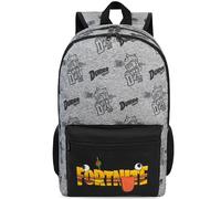 Get Trend Fortnite Sac a Dos Enfant Garcon, Cartable Bandoulière Réglable et Fermeture Eclair École Sport ou Voyage, Cadeau Garcon (Gris Fortnite)