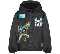 Get Trend Fortnite Veste Imperméable Garçon et Ado, Manteau Enfant Déperlante à Doublure Polaire, Idée Cadeau Gamer (15-16 Ans, Noir Fortnite Doublure Polaire)
