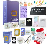 Get Trend Friends Calendrier de l'Avent 2025 Femme, Chaussettes Papeterie Porte clés et Accessoires, Compte à Rebours de Noël, Idea Cadeau pour Adultes