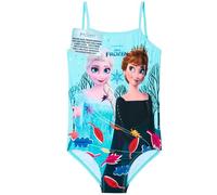 Get Trend Frozen Maillot de Bain Fille 1 Piece Maillots de Bain Bébé Confortables et Extensibles Cadeau Fille Plage Piscine et Vacances (9-10 Ans, Bleu Frozen)