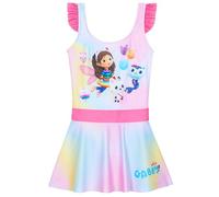 Get Trend Gabby’s Dollhouse Maillot de Bain Fille 1 Pieces Confortable Maillot Bain Jupette Ado pour Piscine Plage Cadeau Fille (6-7 Ans, Multi Gabby’s Dollhouse)