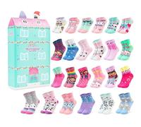 Get Trend Gabby's Dollhouse Calendrier de l'Avent 2026 avec 24 Chaussettes | EU 27 à 32, Chaussettes Fantaisie, Compte à Rebours avant Noël, Coffret Cadeau Enfants et Ados (Multi Gabby’s Dollhouse)